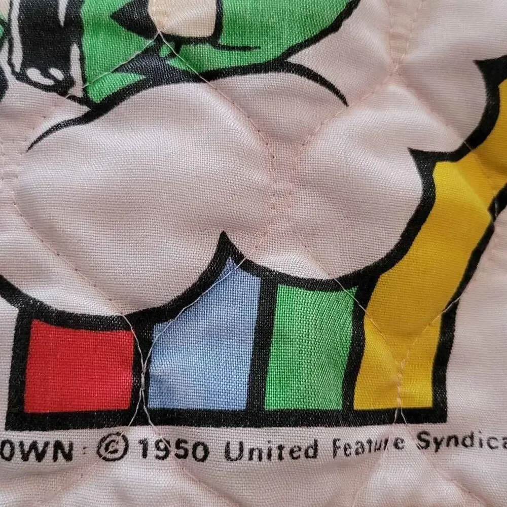Vintage Charlie Brown Baby Bib United Feature Syndicate